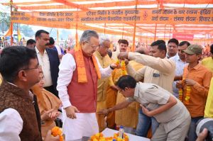  ग्राम सेलूद में 24 कुण्डीय शक्ति संवर्धन गायत्री महायज्ञ एवं श्रीमद् प्रज्ञा महापुराण कथा का हुआ भव्य आयोजन