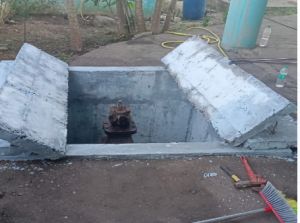 न्यू भनपुरी ओवर हेड टैंक की सील्ट सफाई की गयी न्यू भनपुरी ओवर हेड टैंक की सील्ट सफाई की गयी