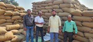 टीम ने 82 क्विंटल धान का कराया रकबा समर्पण टीम ने 82 क्विंटल धान का कराया रकबा समर्पण