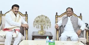  मुख्यमंत्री विष्णु देव साय से सांसद  मनोज तिवारी ने की सौजन्य भेंट