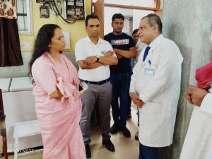  आयुक्त चिकित्सा शिक्षा  शिखा राजपूत तिवारी ने अम्बेडकर अस्पताल का किया निरीक्षण