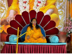     भगवान को प्राप्त करके ही आत्मा सदा -सदा के लिए आनंदमय हो सकती हैं-श्रीश्वरी देवी  