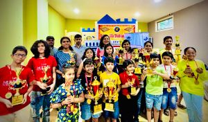 अनिका और अर्णव अंडर 9 तथा सावी और भव्यम बने  अंडर 13 रायपुर चैंपियन