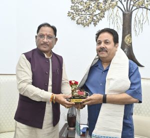  मुख्यमंत्री श्री साय से बीसीसीआई उपाध्यक्ष राजीव शुक्ला ने की सौजन्य मुलाकात