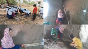 समूह की दीदियां ले रही रानी मिस्त्री का प्रशिक्षण