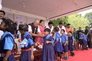 जे.आर दानी स्कूल में जिला स्तरीय शाला प्रवेशोत्सव 2025 का आयोजन