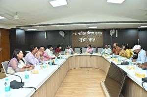 निगम स्वास्थ्य विभाग सलाहकार समिति की बैठक अध्यक्ष श्रीमती गायत्री सुनील चंद्राकर ने ली