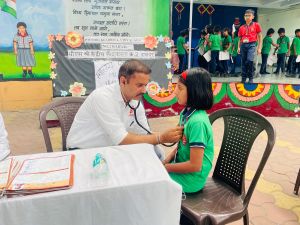  प्रोजेक्ट धड़कन के तहत दूसरे दिन केंद्रीय विद्यालय-2 में 257 बच्चों की स्क्रीनिंग की गई