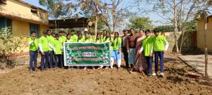  "हरियर पाठशाला" अभियान के तहत गनौद शासकीय स्कूल में 300 पौधे रोपे गए