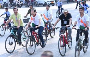   हर घर तिरंगा अभियान के तहत तिरंगा साइकिल रैली का भव्य आयोजन
