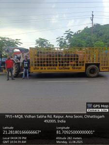 रायपुर निगम द्वारा अभियान चलाकर आठ दिनों  में 471 आवारा पशुओं को धरपकड़ कर गौठानों में भेजा गया