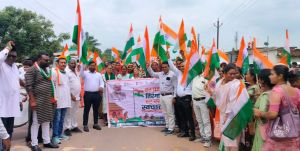 नगर पंचायत पलारी में तिरंगा रैली का आयोजन