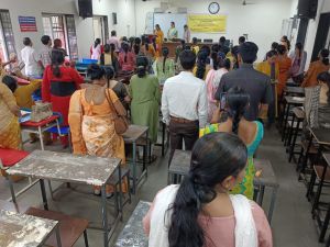 हिन्दी भाषा प्रशिक्षण के चतुर्थ दिवस में 81 शिक्षकों के लिए रखा गया प्रशिक्षण हिन्दी भाषा प्रशिक्षण के चतुर्थ दिवस में 81 शिक्षकों के लिए रखा गया प्रशिक्षण