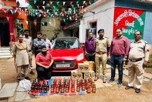 51 हजार की मदिरा एवं 4 लाख वाहन जब्त, एक आरोपी गिरफ्तार 51 हजार की मदिरा एवं 4 लाख वाहन जब्त, एक आरोपी गिरफ्तार