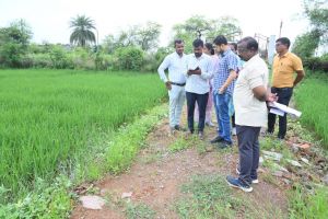  कलेक्टर ने डिजिटल क्रॉप सर्वे का मौके पर जाकर किया निरीक्षण