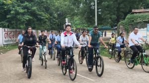  फिटनेस के लिए प्रेरित करने संडेज ऑन सायकल कार्यक्रम का आयोजन