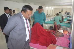  प्रधान जिला एवं सत्र न्यायाधीश  द्वारा केन्द्रीय जेल दुर्ग का किया गया निरीक्षण