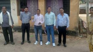  जनगणना प्री-टेस्ट कार्य हेतु चयनित ग्रामों में भवन नंबरीकरण का कार्य जारी