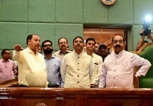  उप मुख्यमंत्री अरुण साव ने विधानसभा भवन के लोकार्पण की तैयारियों का किया निरीक्षण 