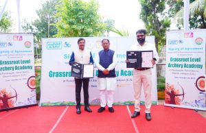 मुख्यमंत्री ने सन्ना पंडरापाठ में तीरंदाजी अकादमी बनाने के लिए एनटीपीसी के साथ किया अनुबंध मुख्यमंत्री ने सन्ना पंडरापाठ में तीरंदाजी अकादमी बनाने के लिए एनटीपीसी के साथ किया अनुबंध