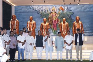  भाजपा प्रदेश कार्यालय में वन्देमातरम् गीत गायन का पूर्वाभ्यास हुआ