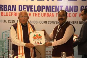 उप मुख्यमंत्री साव नेशनल अर्बन कॉनक्लेव में हुए शामिल