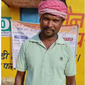  राजकुमार भगत ने नारायणपुर धान खरीदी केंद्र में बेचा धान