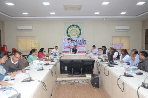  मध्याह्न भोजन योजना की प्रगति पर जिला स्तरीय बैठक आयोजित