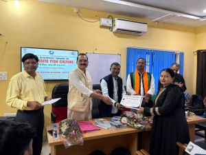  कृषि विज्ञान केन्द्र रायपुर में मिश्रित मत्स्य पालन प्रशिक्षण सम्पन्न
