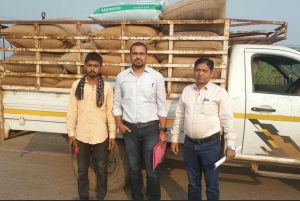 7 प्रकरणों में 16 लाख 36 हजार 800 रूपए मूल्य के 528 क्विंटल (1320 बोरा) अवैध धान जप्त