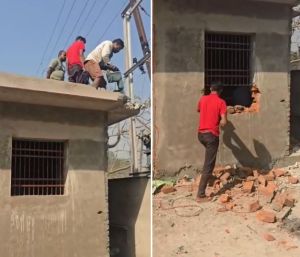 निगम ने हीरापुर में व्यवसायिक गोडाउन में किये गये अतिरिक्त अवैध निर्माण को तोड़ा निगम ने हीरापुर में व्यवसायिक गोडाउन में किये गये अतिरिक्त अवैध निर्माण को तोड़ा