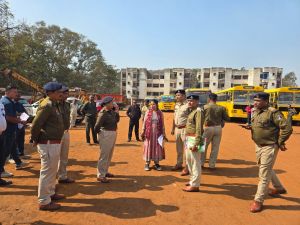 स्कूल बसों का निरीक्षण-परीक्षण, 65 बसों पर 50,900 रूपए जुर्माना 