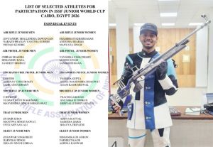 छत्तीसगढ़ के निशानेबाज दिव्यांशु शैलेंद्र का चयन ISSF जूनियर वर्ल्ड कप के लिए