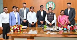 मुख्यमंत्री से राज्य प्रशासनिक सेवा से भारतीय प्रशासनिक सेवा में नियुक्त हुए अधिकारियों ने की सौजन्य भेंट