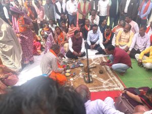  कृषि मंत्री नेताम ने धोन्धा प्रतापपुर में किया कृषि महाविद्यालय का भूमिपूजन