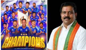  उपमुख्यमंत्री  विजय शर्मा ने टी20 विश्वकप की ऐतिहासिक जीत पर भारतीय टीम को दी बधाई