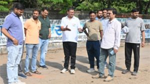  निगम आयुक्त द्वारा किया गया बैकुंठ धाम क्षेत्र का सघन निरीक्षण