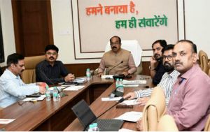  केन्द्रीय जल शक्ति मंत्रालय की वीसी में शामिल हुए उप मुख्यमंत्री  अरूण साव