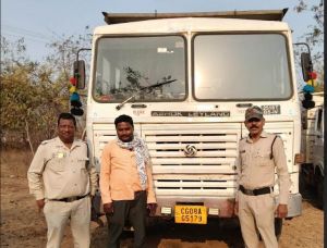  खनिजों के अवैध परिवहन पर की गई कार्रवाई