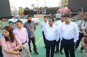  खेलो इंडिया ट्राइबल गेम्स की तैयारियों का कलेक्टर डॉ. गौरव सिंह ने लिया जायजा