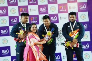  खेलो इंडिया ट्राइबल गेम्स  :  वेटलिफ्टिंग स्पर्धा में अरुणाचल पुरुष और असम महिला वर्ग में ओवरऑल चैम्पियन