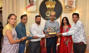  राज्यपाल से रेडियो संगवारी टीम ने की सौजन्य मुलाकात