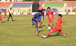  पुरुष फुटबॉल : छत्तीसगढ़ और पश्चिम बंगाल ने फाइनल में बनाई जगह