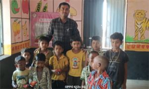  बच्चों के चेहरों पर मुस्कान, कर्मचारियों का जन्मदिन बना यादगार