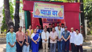  प्याऊ घर में सेवा देकर डॉ. सोमनाथ ने मनाया जन्मदिन