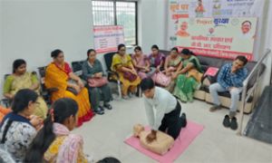  प्रोजेक्ट सुरक्षा के तहत शासकीय कर्मचारियों को मिला जीवनरक्षक प्रशिक्षण