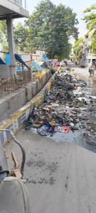 निगम जोन 3 क्षेत्र में अतिक्रमण हटाकर नाले की सफाई करवाई गई