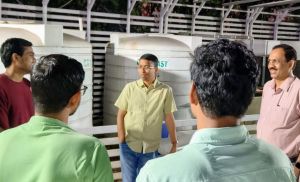 जिला पंचायत सीईओ ने कलाकेंद्र और नालंदा लाइब्रेरी का किया निरीक्षण