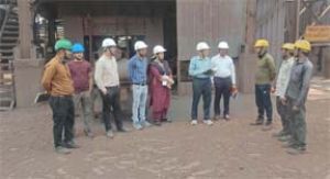  जिला स्तरीय संयुक्त टीम ने किया औद्योगिक केन्द्र का निरीक्षण