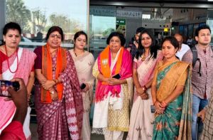  महिला मोर्चा ने राष्ट्रीय मंत्री डॉ. अलका गुर्जर का किया स्वागत